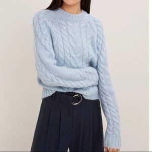 SAMSOE SAMSOE Dusty Blue Carola Sweater